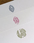Virkotype Monograms Custom Letterpress Notecards
