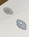 Custom Letterpress Notecards - Virkotype Monogram