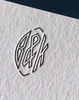 Custom Letterpress Notecards - Virkotype Monogram