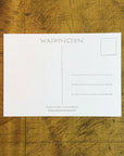 Washington State Map Letterpress Postcard