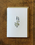Lupine Wildflower Letterpress Card
