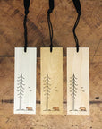 Minimal Adventure Letterpress Bookmark Bear