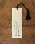 Minimal Adventure Letterpress Wood Bookmark Fox