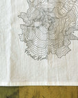 Mt Hood Topographic Map Screen Printed Tea Towel