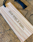 Once Upon A Time Letterpress Wood Bookmark