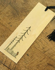 Minimal Adventure Letterpress Wood Bookmark Owl