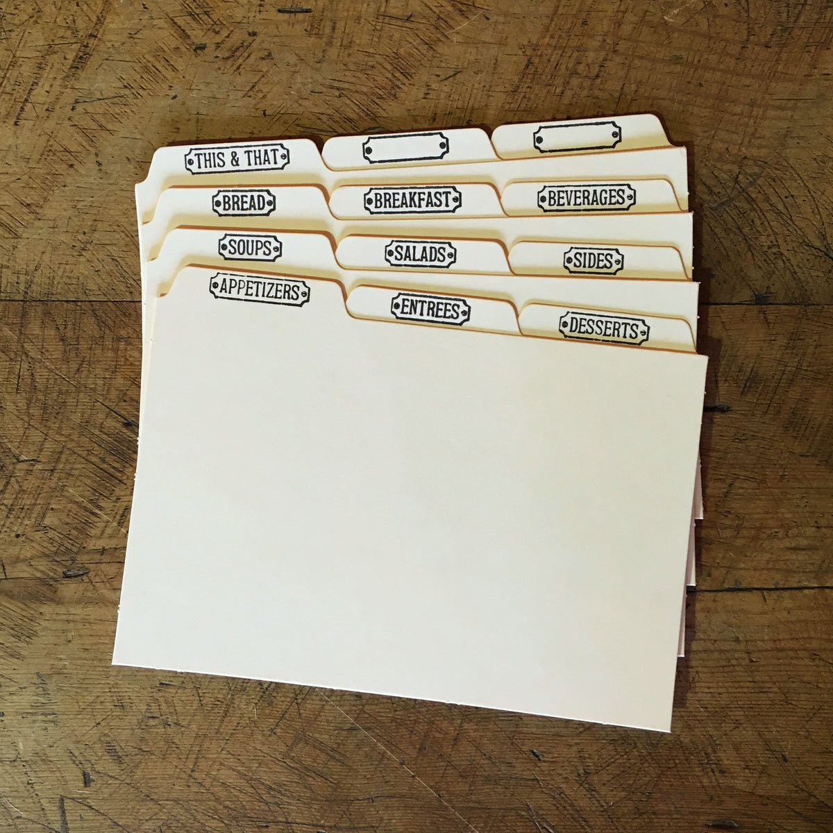 How to Make Recipe Card Dividers for Recipe Box 
