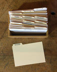 4x6 Letterpress Recipe Card Dividers