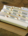 4x6 Letterpress Recipe Card Dividers