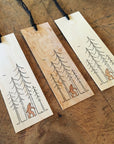 Minimal Adventures Letterpress and Watercolour Wood Bookmark Sasquatch