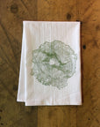 South Sister Topographic Map Screen Printed Tea Towel