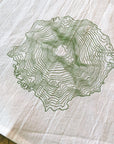 South Sister Topographic Map Screen Printed Tea Towel