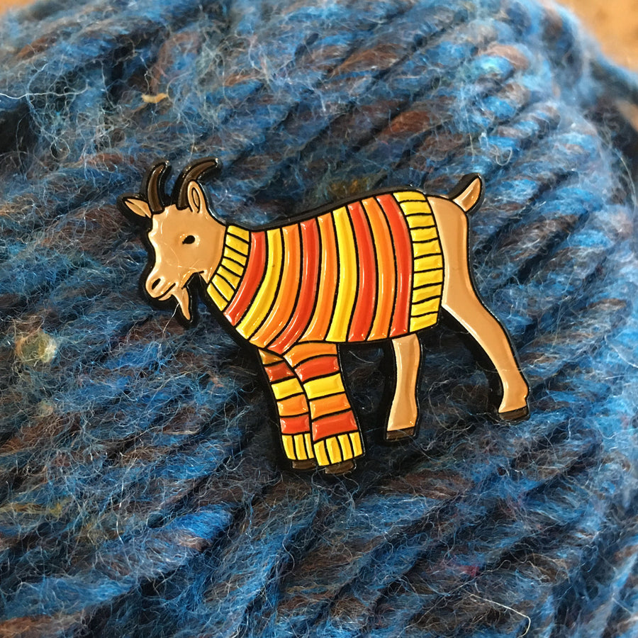 Goat Sweater Enamel Pin