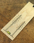 Minimal Adventure Letterpress and Watercolour Bookmark - Tent