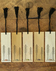 Minimal Adventure Letterpress Wood Bookmark Tent