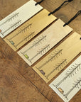 Minimal Adventure Letterpress Wood Bookmark Tent