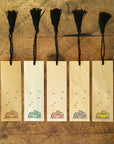 Minimal Adventure Letterpress Wood Bookmark VW