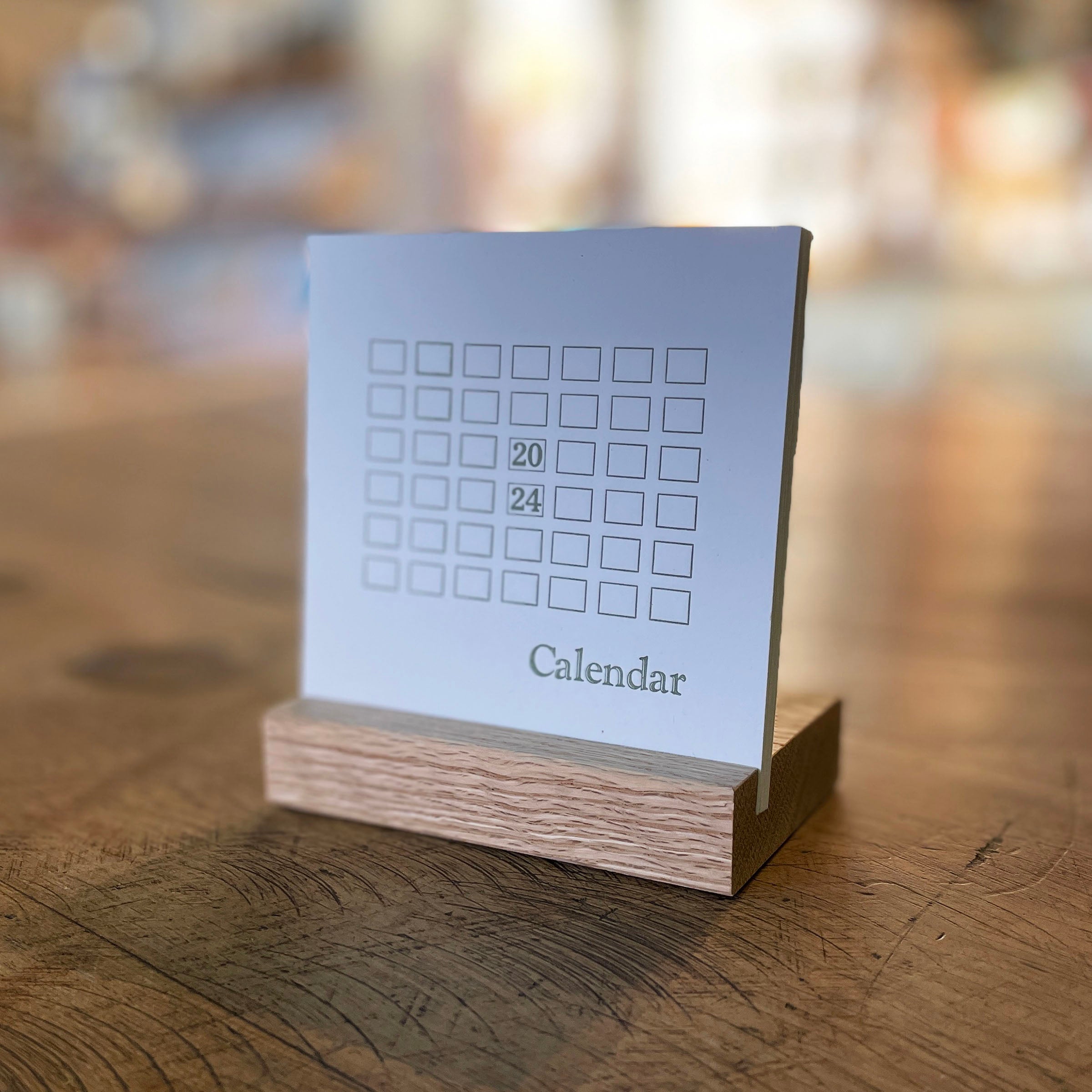 2024 Letterpress Calendar Green Bird Press