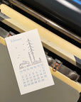 2025 Minimal Adventure Letterpress Calendar