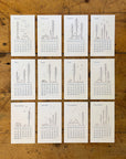 2025 Minimal Adventure Letterpress Calendar