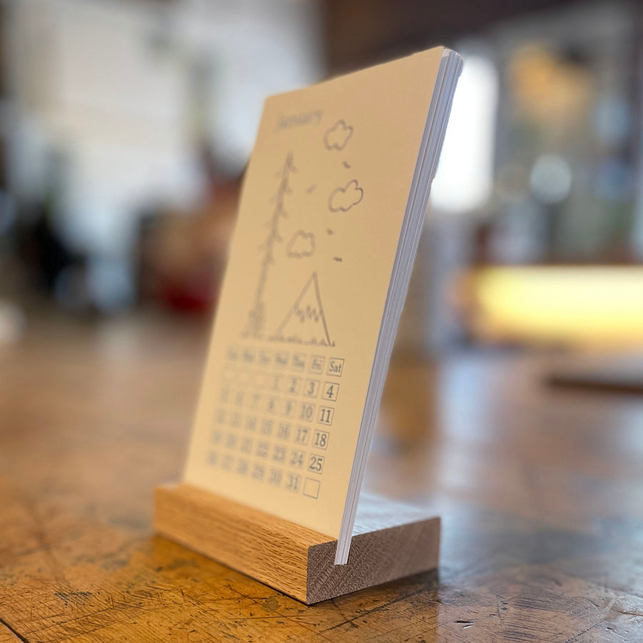 2025 Minimal Adventure Letterpress Calendar