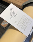 2026 Backyard Birds Letterpress Calendar