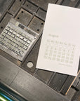 2026 Backyard Birds Letterpress Calendar
