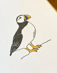 Atlantic Puffin Letterpress Card