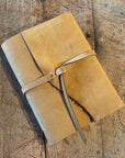 Medium Hand Bound Leather Journal - Lined Pages