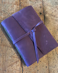 Medium Hand Bound Leather Journal - Lined Pages