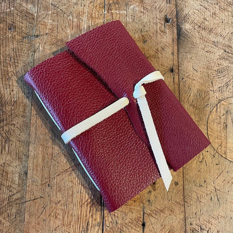 Medium Hand Bound Leather Journal - Lined Pages