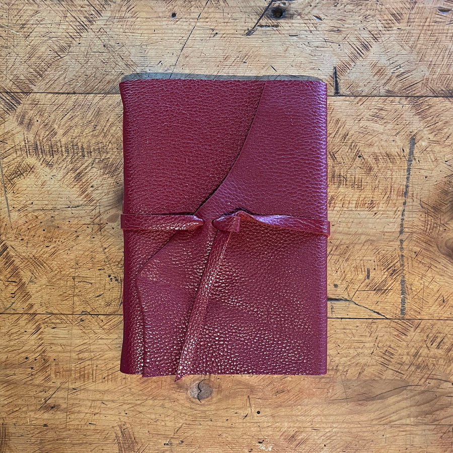 Large Hand Bound Leather Journal - Lined Pages