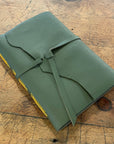 Large Hand Bound Leather Journal - Lined Pages