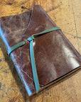 Large Hand Bound Leather Journal - Lined Pages