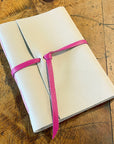 Large Hand Bound Leather Journal - Lined Pages