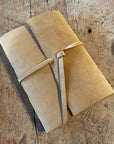 Large Hand Bound Leather Journal - Plain Pages