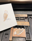 Barn Owl Letterpress Card