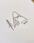 Bear in the Wild Minimal Adventure Letterpress Card