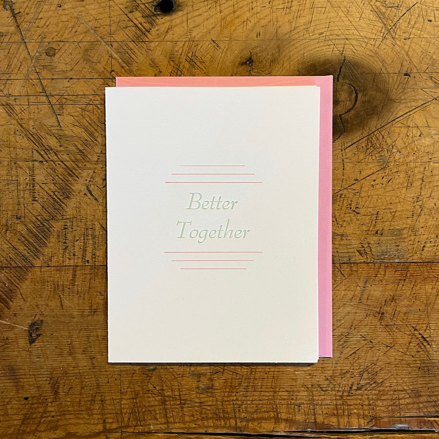Better Together Letterpress Card