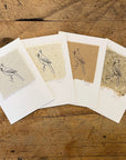 Bird Letterpress Prints on Handmade Paper