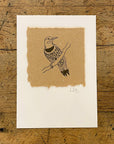 Bird Letterpress Prints on Handmade Paper