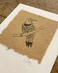 Bird Letterpress Prints on Handmade Paper