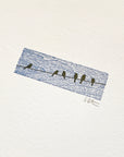 Birds on a Wire Letterpress Print