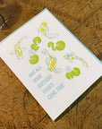 Birthday Fishes Letterpress Card