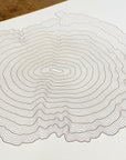Black Butte Topographic Map Letterpress Print