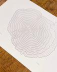Black Butte Topographic Map Letterpress Print