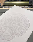 Black Butte Topographic Map Letterpress Print
