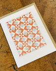 Blazing Arrows Quilt Letterpress Card