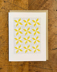 Bright Stars Quilt Letterpress Card