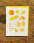 Cheesy Birthday Letterpress Card